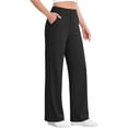 thumbnail image 1 of Yievot Womens Dress Casual Pants Stretchy High Waisted Golf Pant Wide Leg Work Business Trousers with Pockets, 1 of 8