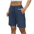 thumbnail image 1 of Yievot Womens Hiking Cargo Shorts with Zipper Pockets Quick Dry Lightweight Summer Shorts for Women Running Athletic Golf, 1 of 7