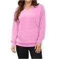 thumbnail image 1 of Yievot Womens V-Neck Sweatshirt Pullover Long Sleeve Shirts Tunic Fall Tops Casual Lightweight Sweatshirts, 1 of 5