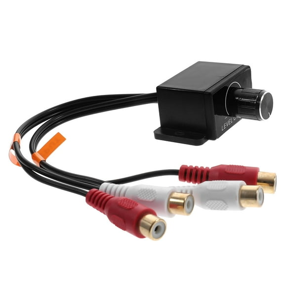 Yiexson bass amp RCA Amplifier Level Controller Universal Car Amplifier Volume Level Control for Amplifiers RCA Audio Control Video Player Regulator knob Copper core Adapter Remote Control