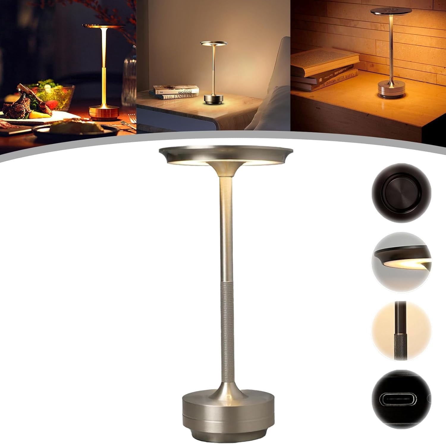 Yifare Ecolume, Vueeze Ecolume Table Lamp, Ecolume Light, Yifare Table Lamp, Vianys Ecolume, Portable Outdoor Dining Table Light, Small Lamp for Kitchen Counter Bedroom Patio Restaurant
