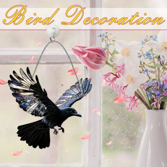 Yifare Spirit Birds, Sherum Spirit Birds, 2025 Sheremart Spirit Birds, Acrylic Hummingbird Suncatchers for Windows Hanging, Cute Bird Sun Catchers Indoor Decor, Birds for Bird Lovers