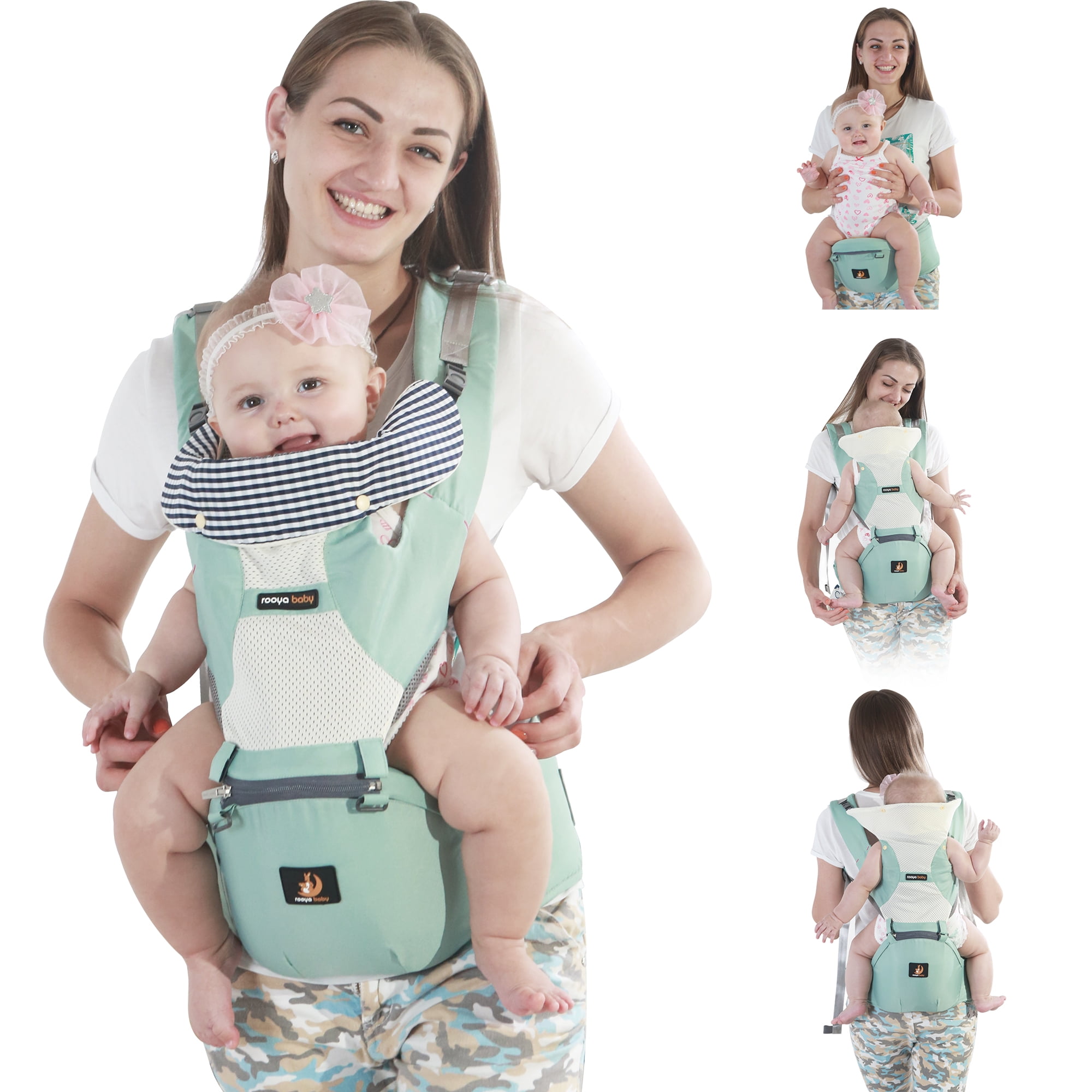 Yifecial Baby Carrier 4in1 Convertible Ergonomic Baby Carrier with