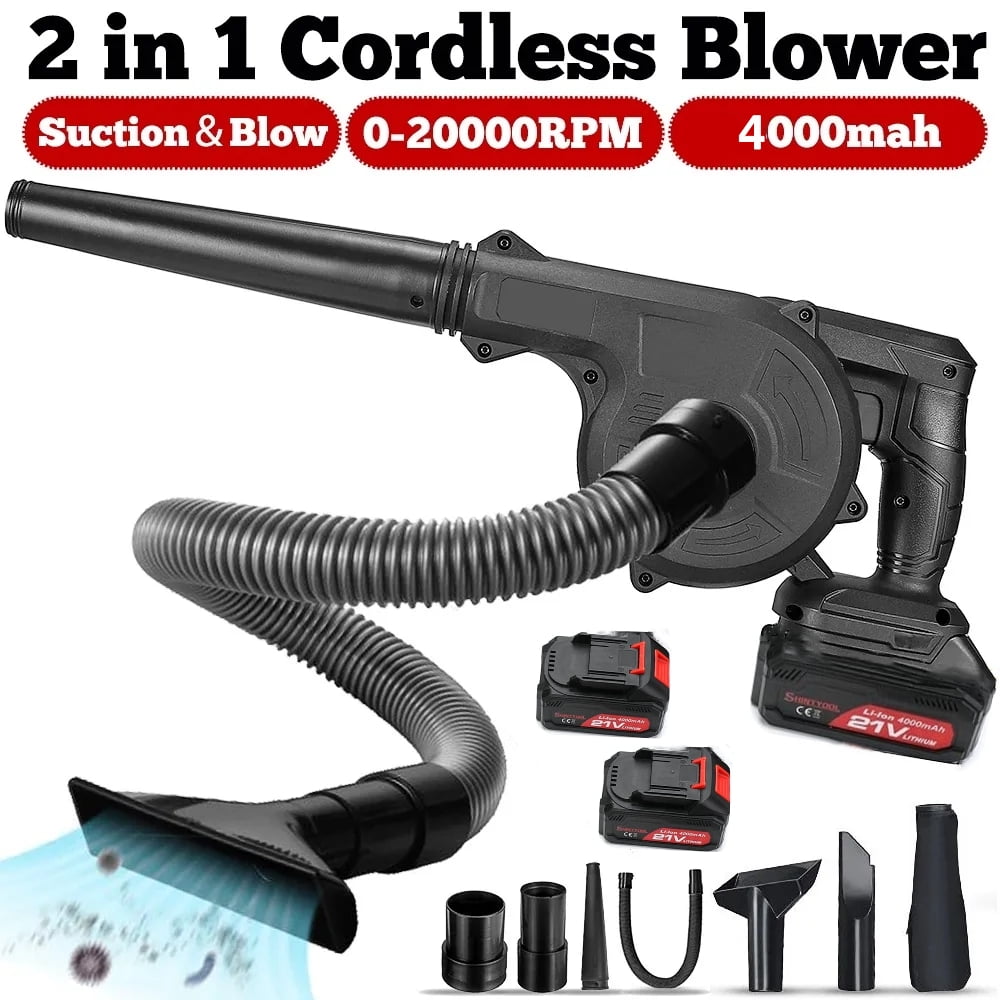 Adifare Cordless Leaf Blower 21V Electric Mini Handheld Air Blower  Lightweight Small Powerful Blower Battery Powered Air Leaf Blower for Lawn  Care