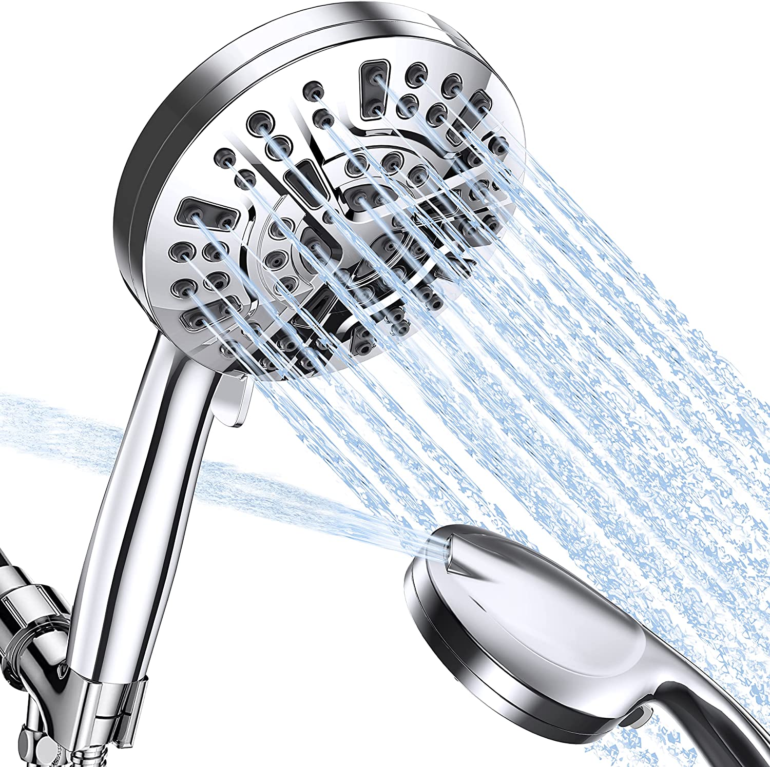 Yifecial High Pressure Handheld Shower Head 8+2 Spray Modes Handheld