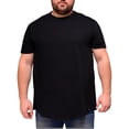 thumbnail image 1 of Yifymode Big and Tall Crewneck T-Shirts for Men – Wrinkle-Resistant Stretch Jersey Fabric,Black 3XL, 1 of 3