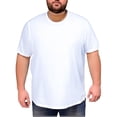 thumbnail image 1 of Yifymode Big and Tall Crewneck T-Shirts for Men – Wrinkle-Resistant Stretch Jersey Fabric,White XL, 1 of 3