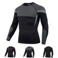 thumbnail image 1 of Yifymode Compression Shirts for Men - Long Sleeve Workout Base Layer Athletic Gym Tops Quick Dry Running Undershirts, 1 of 9