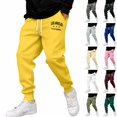 thumbnail image 1 of Yifymode Jogger Sweatpants for Men Drawstring Sweatpants | Fall Winter Cinch Bottom With Pockets, LOS ANGELES CALIFORNIA Graphic Print, 1 of 3
