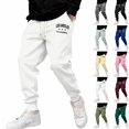 thumbnail image 1 of Yifymode Jogger Sweatpants for Men Drawstring Sweatpants | Fall Winter Cinch Bottom With Pockets, LOS ANGELES CALIFORNIA Graphic Print, 1 of 6