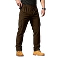 thumbnail image 1 of Yifymode Men Outdoor Cargo Pant Lightweight Tactical Pant Hiking Jogger Classic Fit Multi Pockets,Coffee 5XL, 1 of 5
