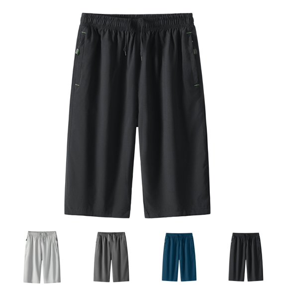 Yifymode Men's Baggy Quick-drying Shorts Summer Casual Elastic Waist Drawstring Loose Fit Athletic Workout Gym Shorts with Pockets