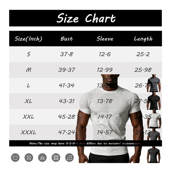 Yifymode Men's Compression Shirts Short Sleeve Body Shaper Slimming Shapewear Baselayer Athletic Workout Shirts,Black S