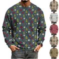 Workout Texture Yifymode Men's Long Sleeve Crewneck T Shirt, Waffle Texture Loose Fit ...