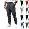 thumbnail image 1 of Yifymode Mens Joggers with Pockets Casual Sweatpant | Slim-fit Elastic Waist Casual Pants Lightweight Golf Work Athletic Gym Track, 1 of 9