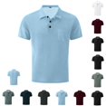 thumbnail image 1 of Yifymode Polo Shirts for Men Collared Short Sleeve Texture Polo Shirt, Lightweight Quick Dry Casual Shirts, Breathable Golf Tops, 1 of 7