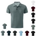 thumbnail image 1 of Yifymode Polo Shirts for Men Collared Short Sleeve Texture Polo Shirt, Lightweight Quick Dry Casual Shirts, Breathable Golf Tops, 1 of 7