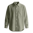 thumbnail image 1 of Yifymode Sun Protection Blouses for Men UPF 50+ Button Down Lightweight Sun Shirts Casual Long Sleeve Quick Dry Athletic Tops,Army Green L, 1 of 4