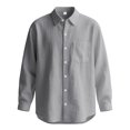 thumbnail image 1 of Yifymode Sun Protection Blouses for Men UPF 50+ Button Down Lightweight Sun Shirts Casual Long Sleeve Quick Dry Athletic Tops,Gray L, 1 of 4