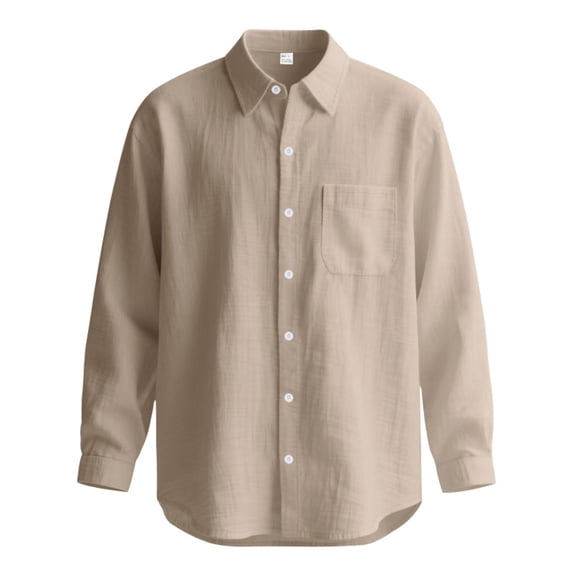 Yifymode Sun Protection Blouses for Men UPF 50+ Button Down Lightweight Sun Shirts Casual Long Sleeve Quick Dry Athletic Tops,Khaki XL