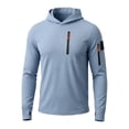 thumbnail image 1 of Yifymode Sun Shirts for Men Long Sleeve Hoodie Lightweight Fishing Shirt Athletic Rash Guards,Blue M, 1 of 3