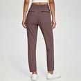 thumbnail image 1 of Yifymode Womens Casual Travel Ankle Pants 7/8 Stretchy Petite Pull On Dressy Work Slacks for Golf Business Athletic Yoga Lounge,Wine M, 1 of 4