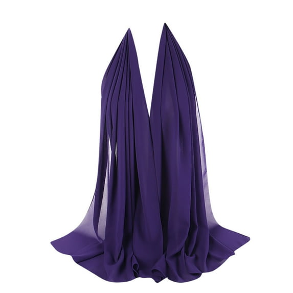 Yigetop 21 Women Plain Bubble Chiffon Scarf Hijab Wrap Printe Shawls Headband Muslim Hijabs Hot Sale Cotton and Linen Scarf Head Scarf Muslim