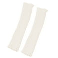 thumbnail image 1 of Y2K Accessories Yigetop Arm Warmers Gloves Winter Long Fingerless Gloves For Women Thumb Hole Gloves Mittens For Women and Men Arm Warmers White one Size, 1 of 5