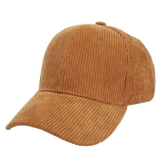 Yigetop Baseball Cap Men Male Female Neutral Summer Solid Baseball Caps Corduroy Hat Visors Corduroy Hat Brown One Size