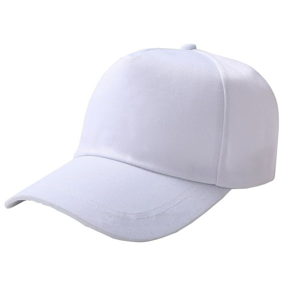 Yigetop Baseball Cap Men Men's and Women's Summer Fashion Casual Sunscreen Baseball Cap Peaked Cap Trucker Hat White One Size