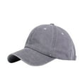 thumbnail image 1 of Yigetop Baseball Cap Men Ponytail Messy Buns Trucker Plain Baseball Visor Cap Unisex Hat Trucker Hat Grey One Size, 1 of 2