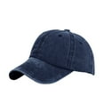 thumbnail image 1 of Yigetop Baseball Cap Men Ponytail Messy Buns Trucker Plain Baseball Visor Cap Unisex Hat Trucker Hat Navy One Size, 1 of 2
