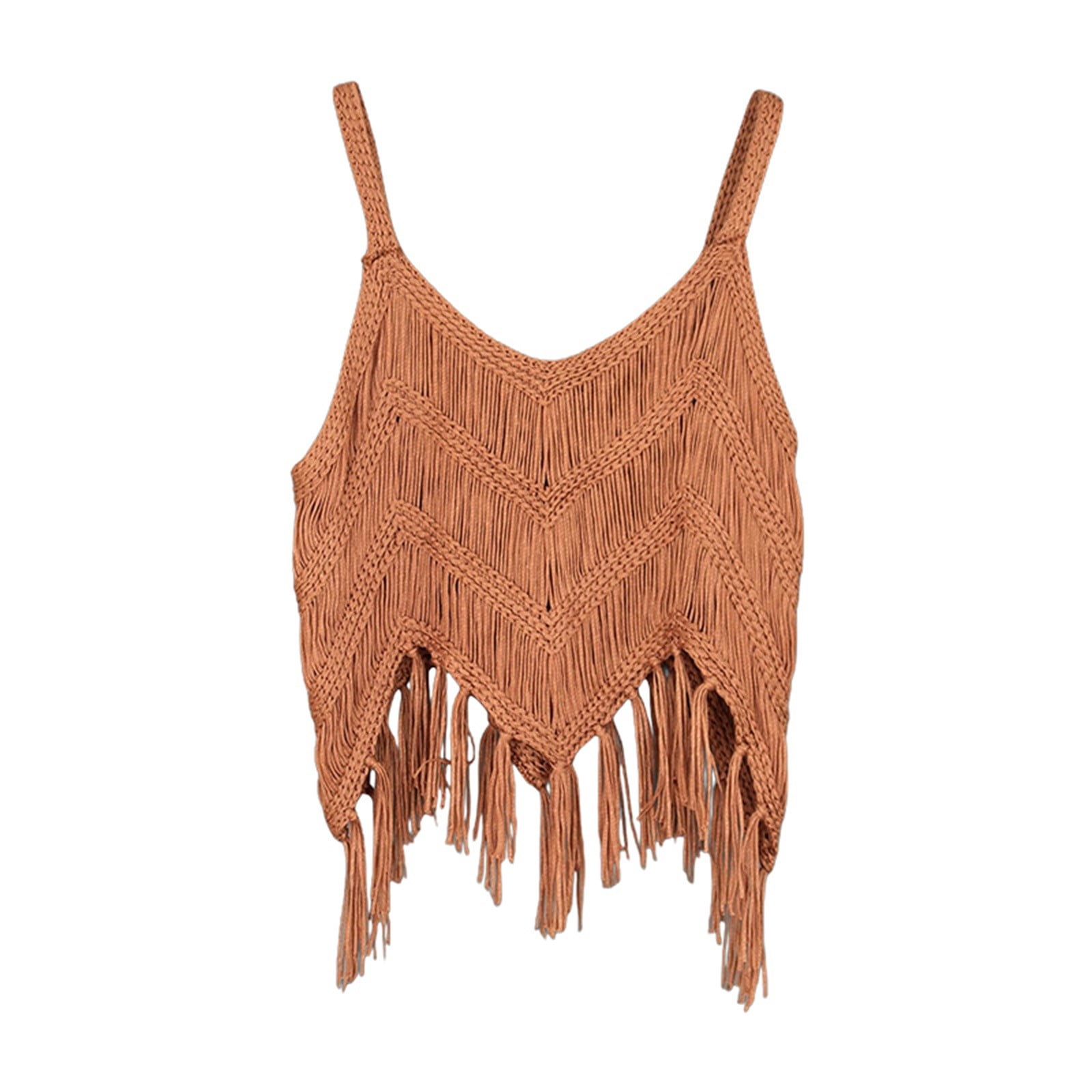Yigetop Boho Crop Tops for Women, Women'S Fringe Western Tassel