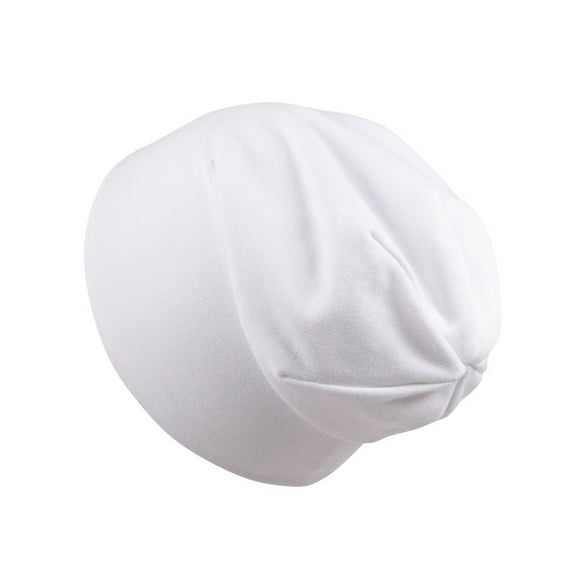 Yigetop Bonnet Toddler Hat Boy's Beanie Hats Cotton Skull Caps for Toddlers Kids Little Boys 6-60 Months Toddler Head Scarf White One Size