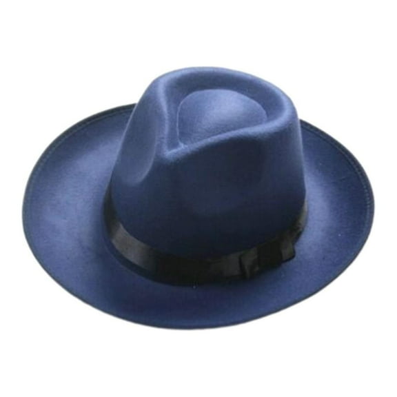 Yigetop Brown Fedora Hat Jazz Cap Retro Cap Flat Side Sun Hat Bow Cap Four Seasons Available Black Fedora Hat for Men F A