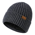 thumbnail image 1 of Yigetop Cute Beanies for Women Adult Winter Soild Layer Woolen Hat New Fleece Warm Knitted Hat Womens Beanies for Winter E A, 1 of 3