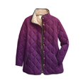 thumbnail image 1 of Yigetop Fall Jackets for Women 2025 Plus Size, Printed Plus Size Women's Winter Quilted Jacket Long Sleeved Button Down Jacket Lightweight Padded Jacket Quilted Jackets for Women Purple XS, 1 of 4