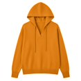 thumbnail image 1 of Yigetop Fall Sweaters for Women Loose Lightweight Knit Hoodie Pullover Versatile Spring Winter Casual Top X2_Orange S, 1 of 3