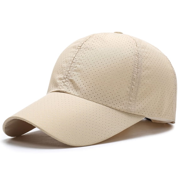 Unisex Adjustable Dad Hat Lightweight Sun Shade Baseball Cap Breathable Soft Comfortable Universal Casual Sports Hat by Yigetop Khaki One Size