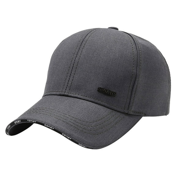 Yigetop Fitted Hats for Men Men Hat Baseball Cap Casual Versatile Cap Outdoor Sunshade Sunscreen Hat Hats for Men Grey2 one Size