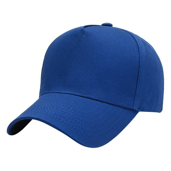 Yigetop Fitted Hats for Men Outdoor Sunshade Sunscreen Sun Hat Baseball Cap Men and Women Solid Color Cap Hats for Men Blue one Size