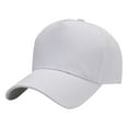 thumbnail image 1 of Yigetop Fitted Hats for Men Outdoor Sunshade Sunscreen Sun Hat Baseball Cap Men and Women Solid Color Cap Hats for Men White one Size, 1 of 3