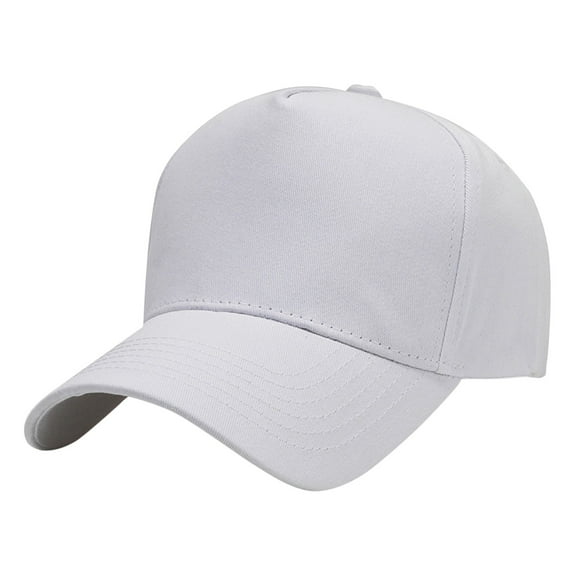 Yigetop Fitted Hats for Men Outdoor Sunshade Sunscreen Sun Hat Baseball Cap Men and Women Solid Color Cap Hats for Men White one Size