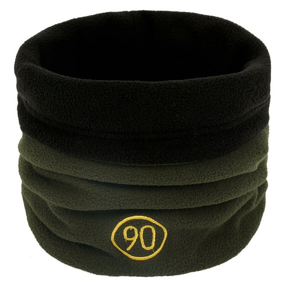 Yigetop Fleece Neck Warmer Unisex Solid Color Neck Warmer Fleece Knitted Scarves Double-Sided Wear Scarf Neck Gaiters for Men Army Green One Size