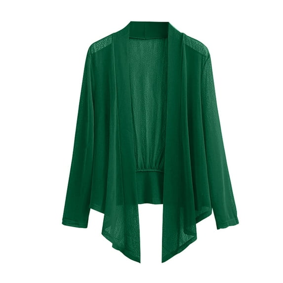 Yigetop Flowy Cardigan for Women Lightweight, Women's Long Sleeve Draped Open Front Cardigan Casual Loose Lightweight Cardigans Ladies Cardigan Sweaters Army Green L