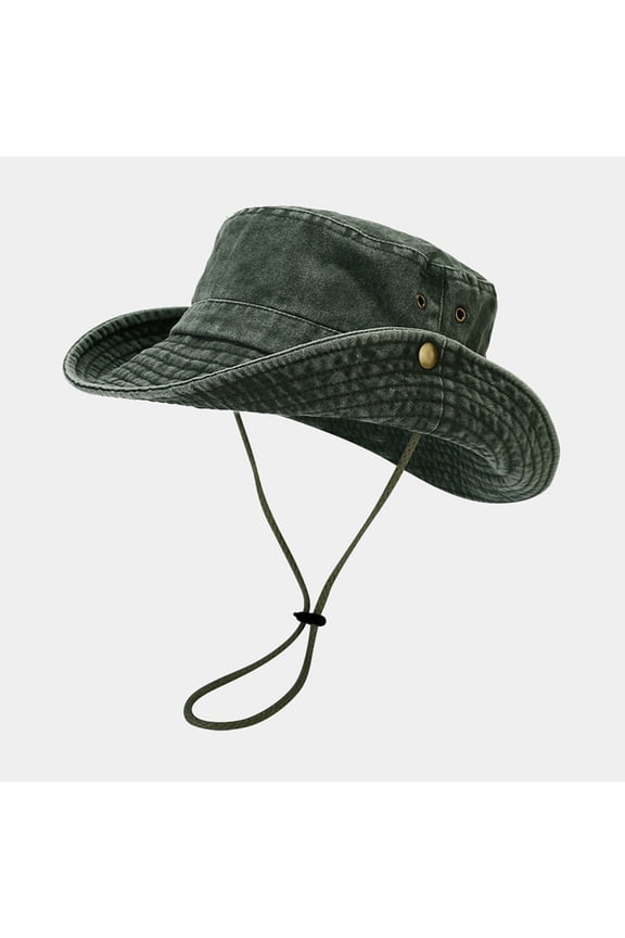 Green Breathable Wide Brim Boonie Hat Outdoor Mesh Cap for Travel Fishing Hot Sale Hat