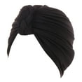 thumbnail image 1 of Yigetop Hijab Cap Women Cancer Head Hat Cap Ethnic Bohemian Floral Hair Cover Wrap Turban Headwear Turban Cap Muslim Head Scarf for Women Black one Size, 1 of 4