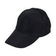 thumbnail image 1 of Yigetop Hats for Men Women Hat Unisex Hat Solid Color Polyester Hat Fashion Hat Baseball Cap Black One Size, 1 of 1