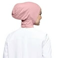 thumbnail image 1 of Yigetop Head Scarf for Women's Hair Women Casual Solid Color Elastic Cap High Stretch Womens Muslim Bib Hijab Muslim Head Scarf for Women Pink one Size, 1 of 4