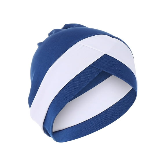 Yigetop Head Scarf for Women's Hair Women Splicing Model Hat Beading Hat Muslim Ruffle Cancer Chemo Hat Wrap Cap Muslim Head Scarf for Women H one Size